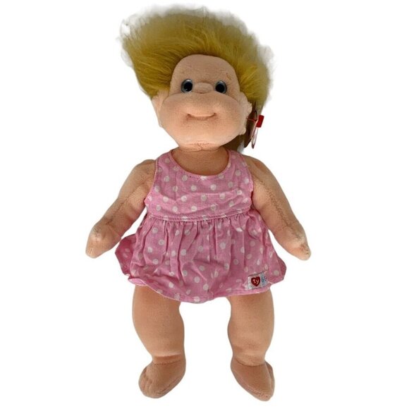 TY Beanie Kids Precious Plush Soft Doll 10 inch Blonde Hair with Tag Vtg 1993 - Picture 2 of 6